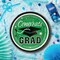 25 Count Green Congrats Grad Paper Dessert Plates Disposable Graduation Party Supplies